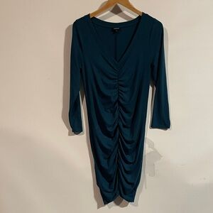Torrid Elegant Teal Ruched Dress
